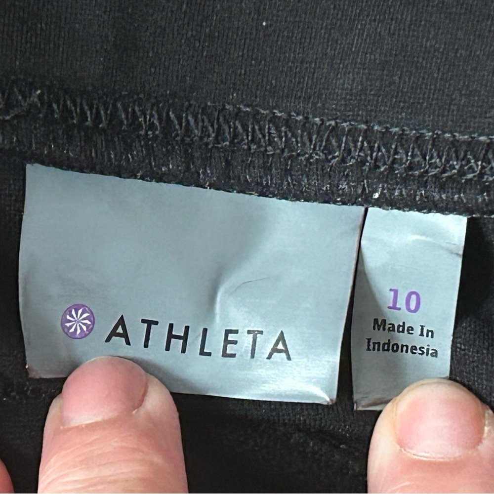 Athleta Black A-Line Skirt Sz 10 - Picture 5 of 6